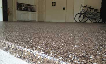 epoxy flake garage floor
